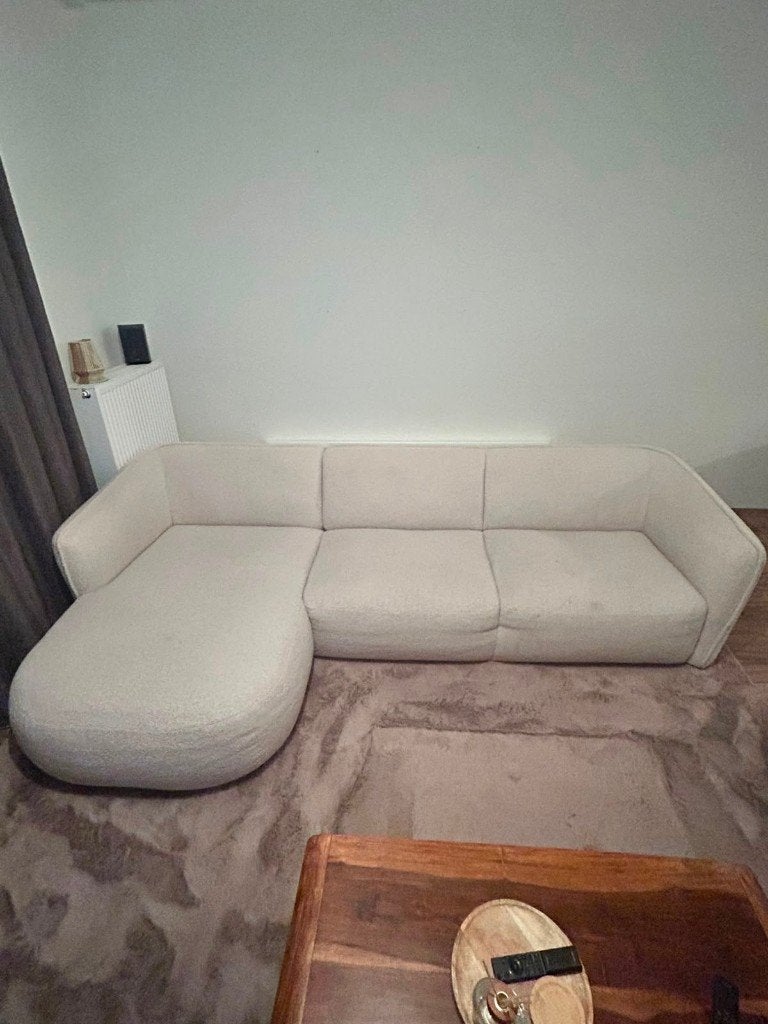 Beige bank 280cm breed, Huis en Inrichting, Ophalen, 250 tot 300 cm, Gebruikt, 100 tot 125 cm