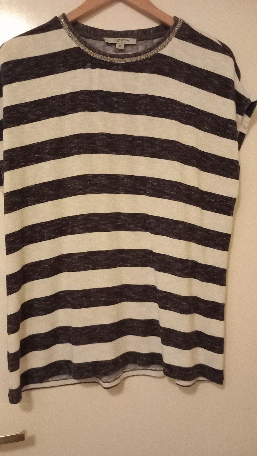 Comma maat 46 zwart/creme streep, Zwart, Maat 42/44 (L), Ophalen of Verzenden, Zo goed als nieuw