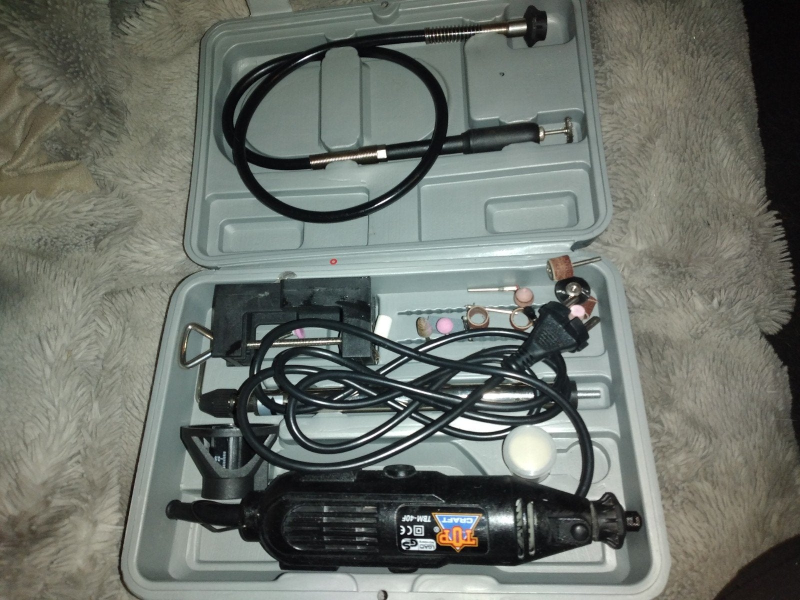 TOP CRAFT TBM-40F Mini Boormachine Set, Ophalen of Verzenden, Gebruikt