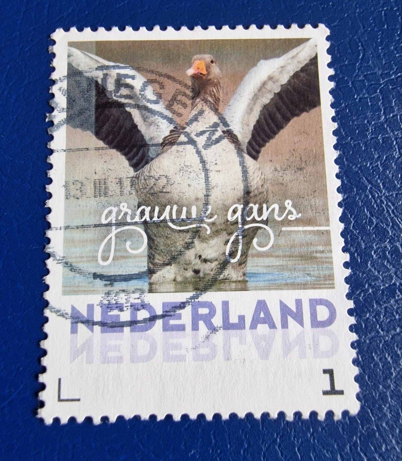 kv547 persoonlijke  postzegel: Grauwe Gans, gestempeld, Ophalen of Verzenden, Na 1940, Gestempeld