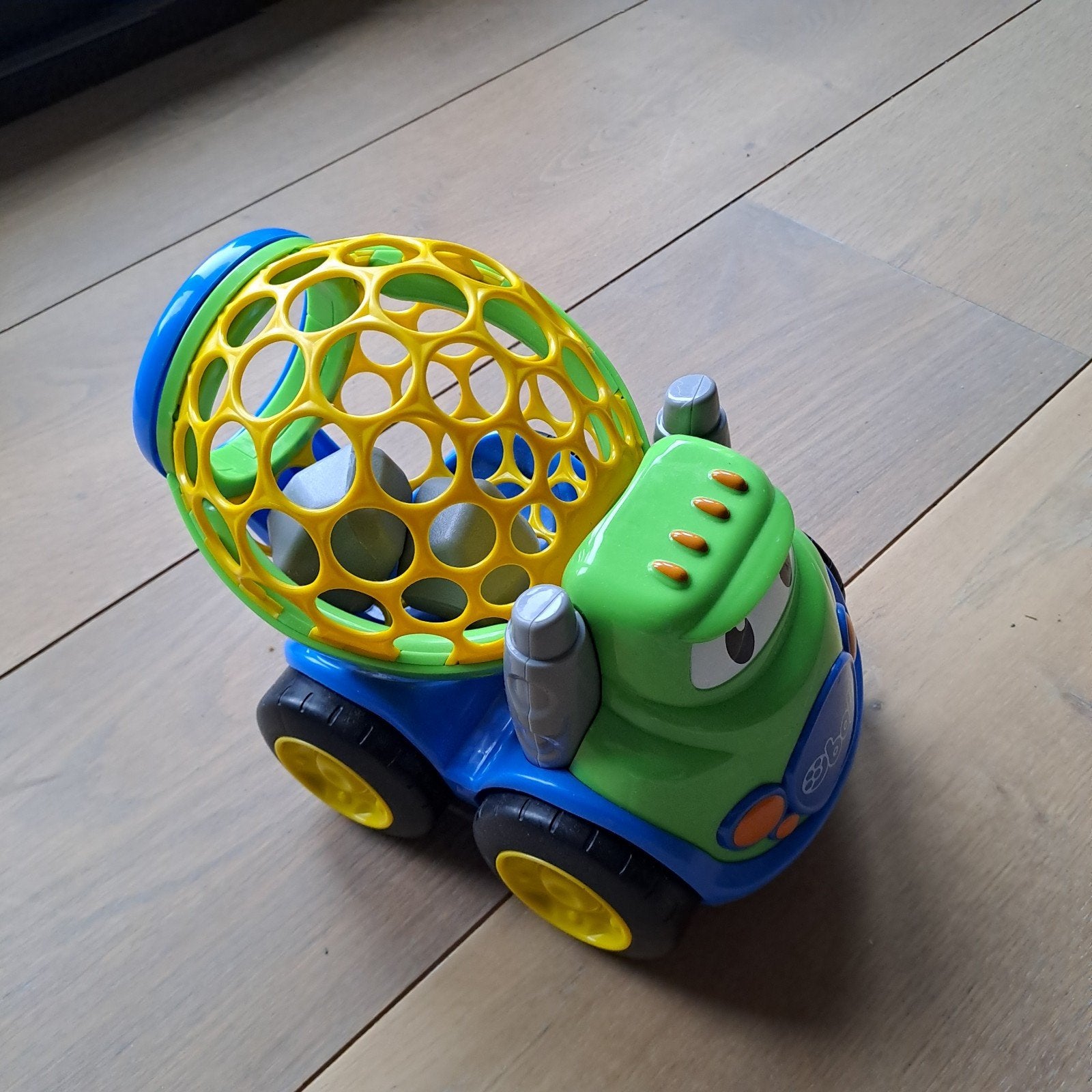 O-Ball Rammelaar Cementwagen met Blokken, Ophalen of Verzenden, Zo goed als nieuw, Auto, Met wieltjes