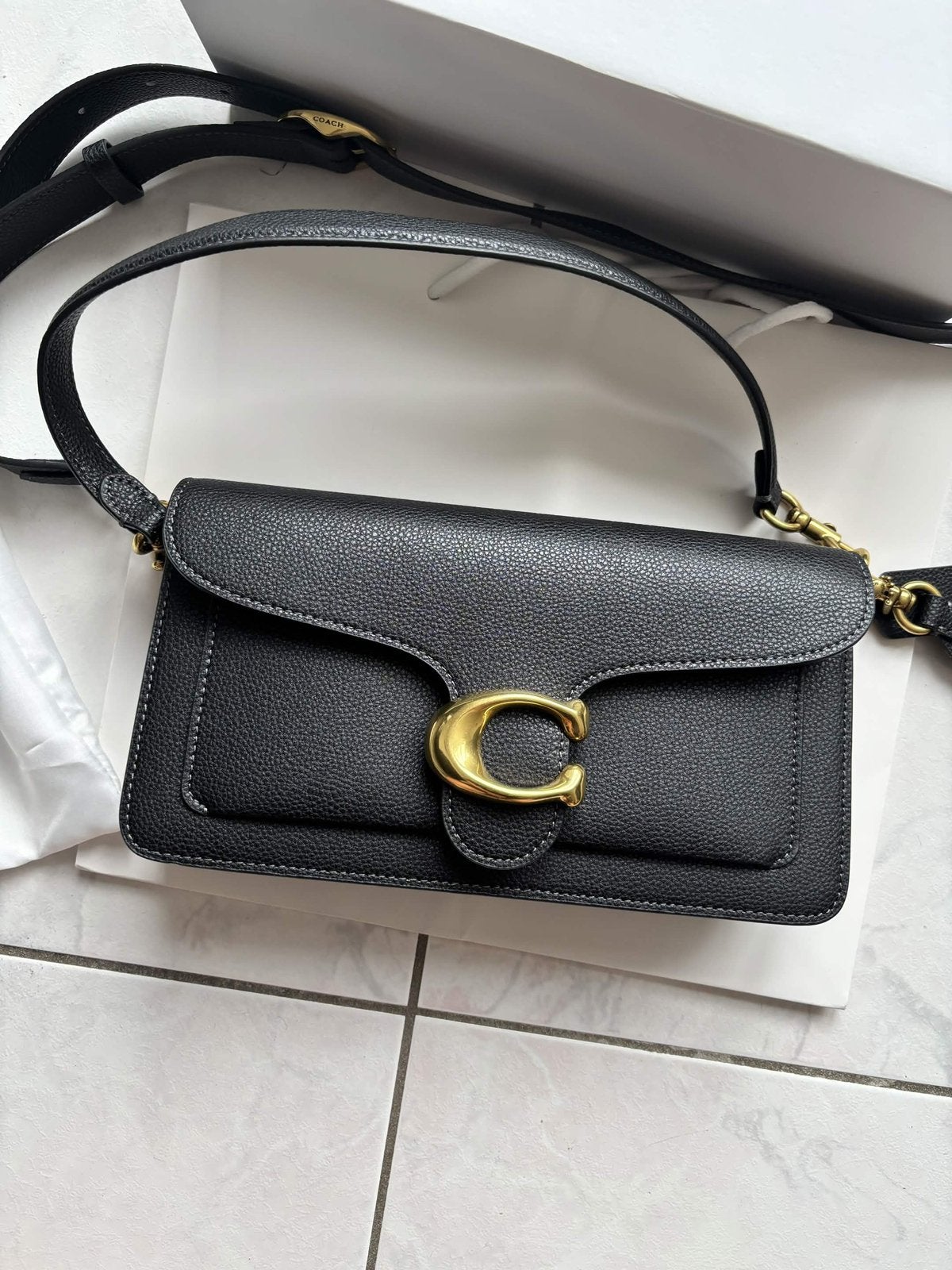Coach Tabby 26 Schoudertas - Nieuwstaat, Ophalen of Verzenden, Nieuw, Zwart, Schoudertasje