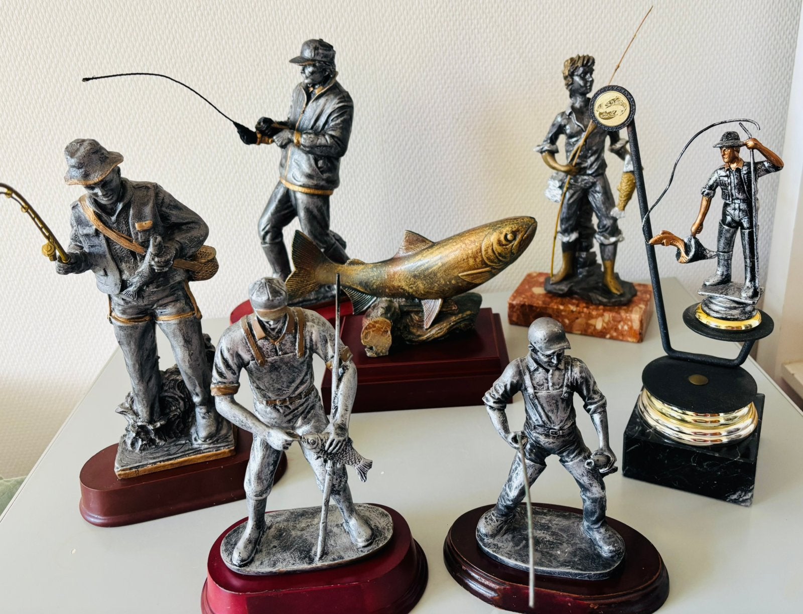 leuke verzameling van 7 visser beeldjes, Ophalen of Verzenden, Zo goed als nieuw, Molen