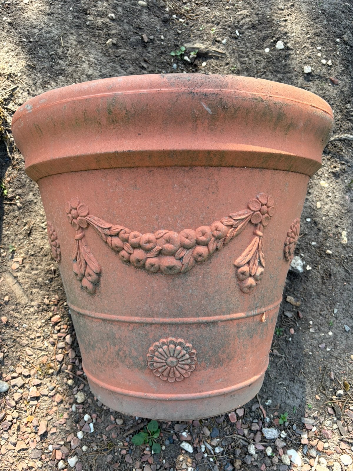 Grote Kunstof Terracotta buitenpot 52/50, Ophalen, Kunststof, 40 cm of meer, Rond