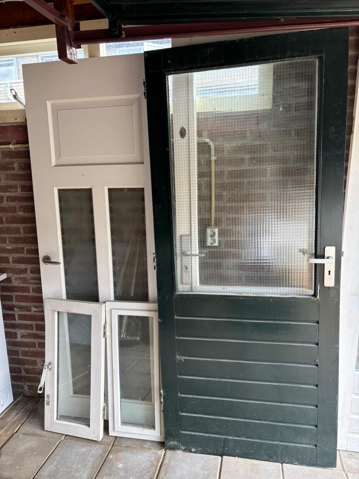 Diverse deuren: binnen, buiten, glas en hout, Ophalen, 80 tot 100 cm, Binnendeur, Zo goed als nieuw