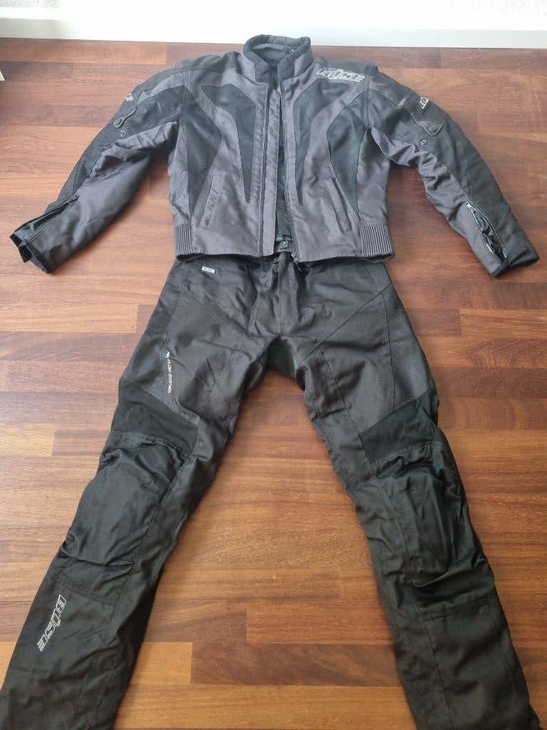 Motorpak textiel van Büse met rits: broek (m 98), jas (m 48), Motoren, Ophalen, Büse, Tweedehands, Heren
