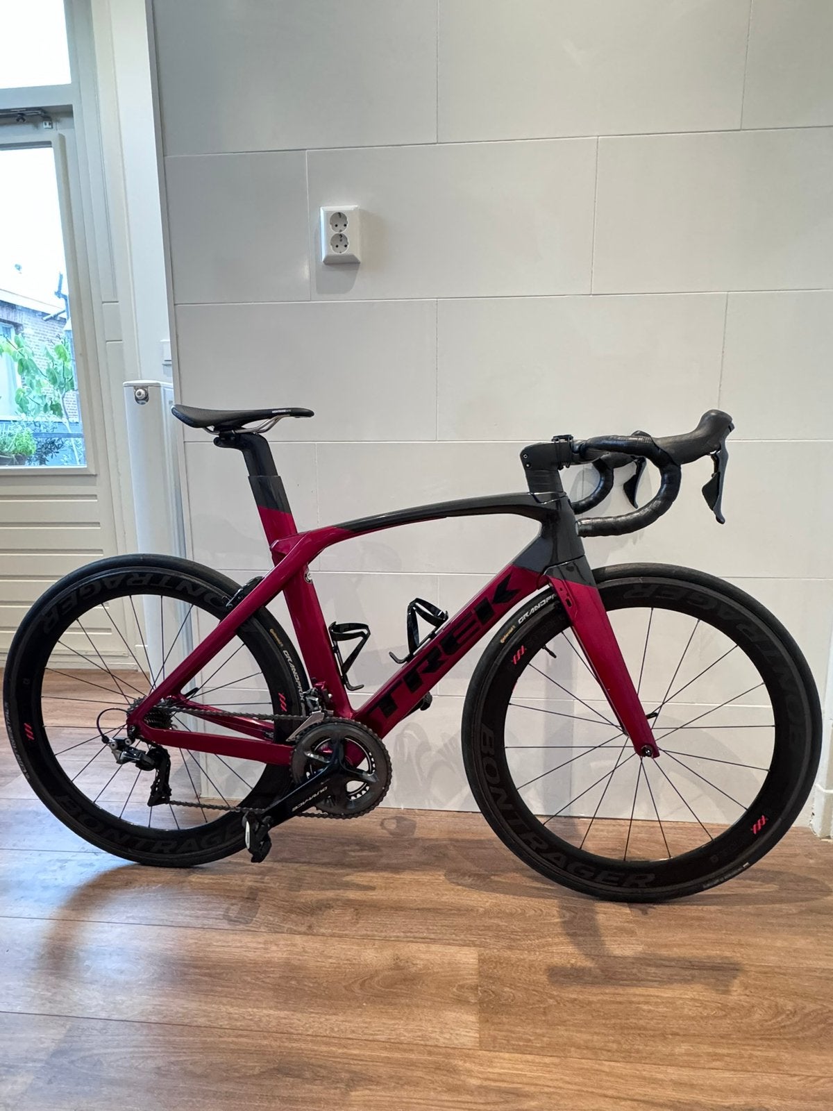 Trek Madone, maat 54, Dura-Ace 9100, Bontrager Carbon wielen, Fietsen en Brommers, Gebruikt, Carbon, Overige maten, Meer dan 20 versnellingen