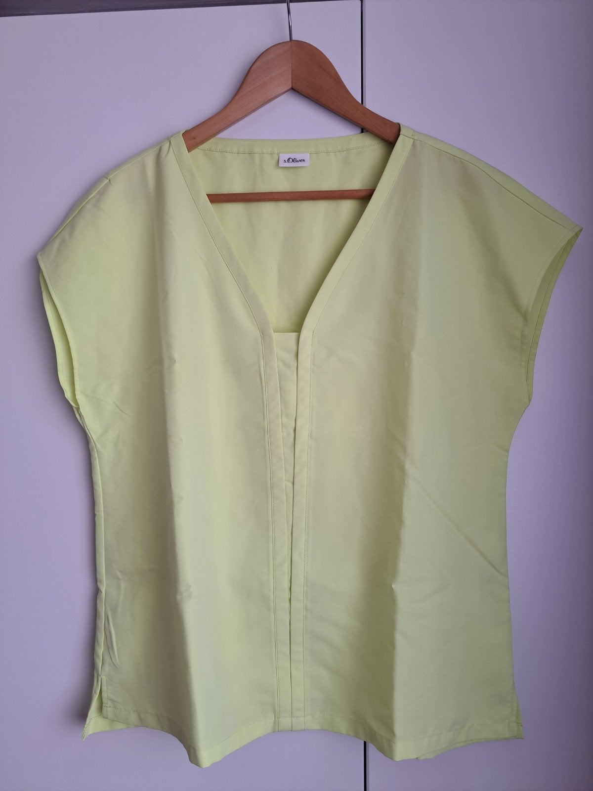 S.Oliver Blouse - Lichtgroen - Maat 38/40 (M), Maat 38/40 (M), Ophalen of Verzenden, Zo goed als nieuw, Korte mouw
