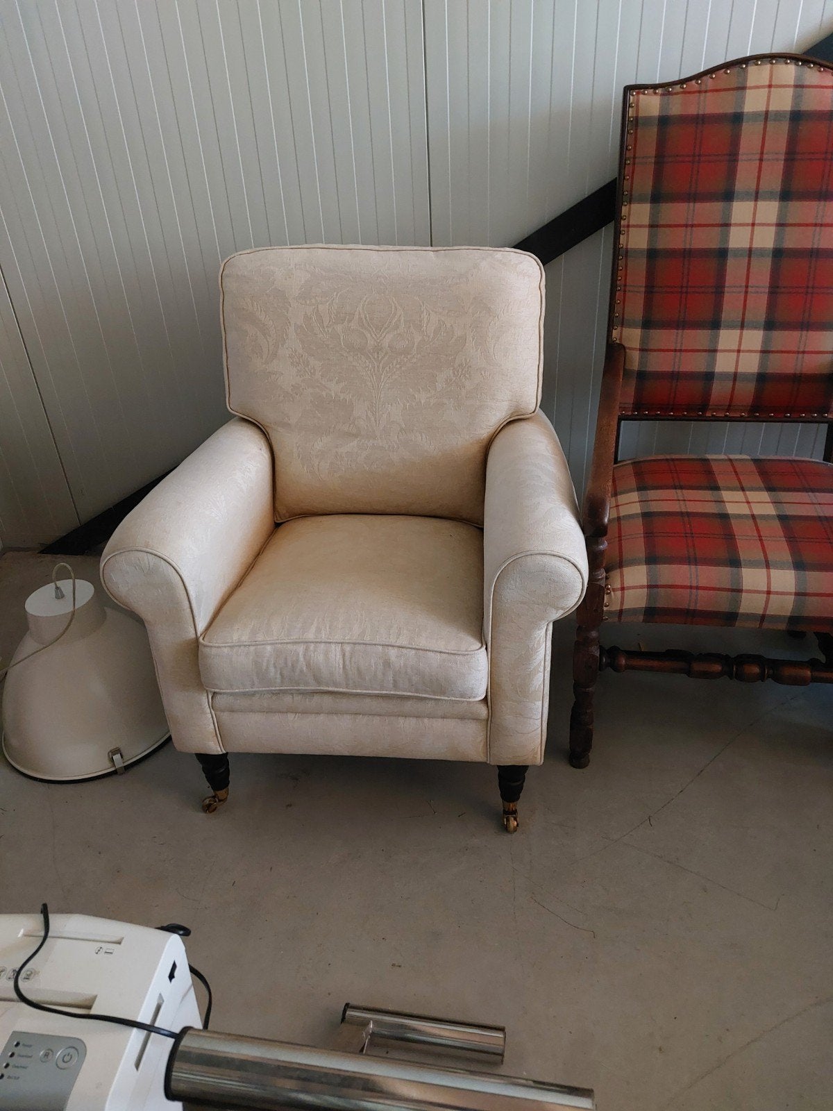 Engelse fauteuil, Ophalen of Verzenden, 75 tot 100 cm, Stof, 50 tot 75 cm