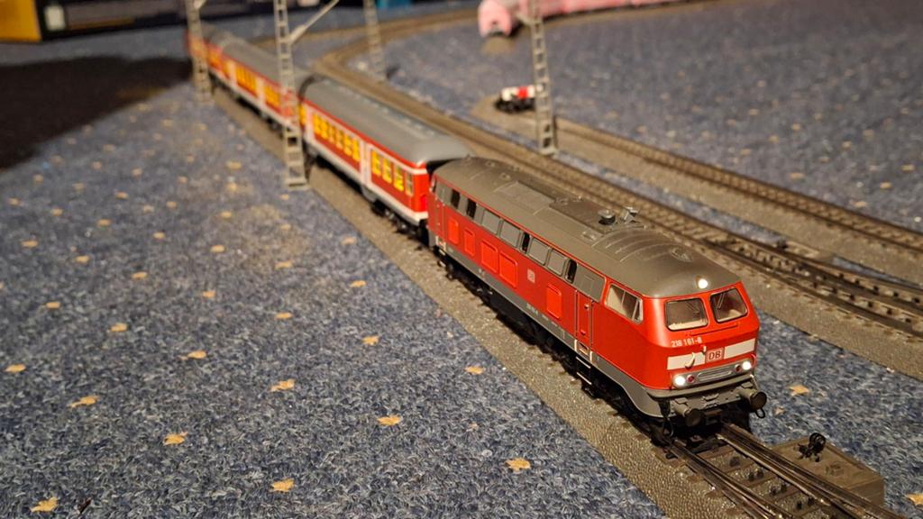 Marklin H0 26218 set DB BR218 met 3 rijtuigen + mfx sound, Wisselstroom, Ophalen of Verzenden, Märklin, Gebruikt