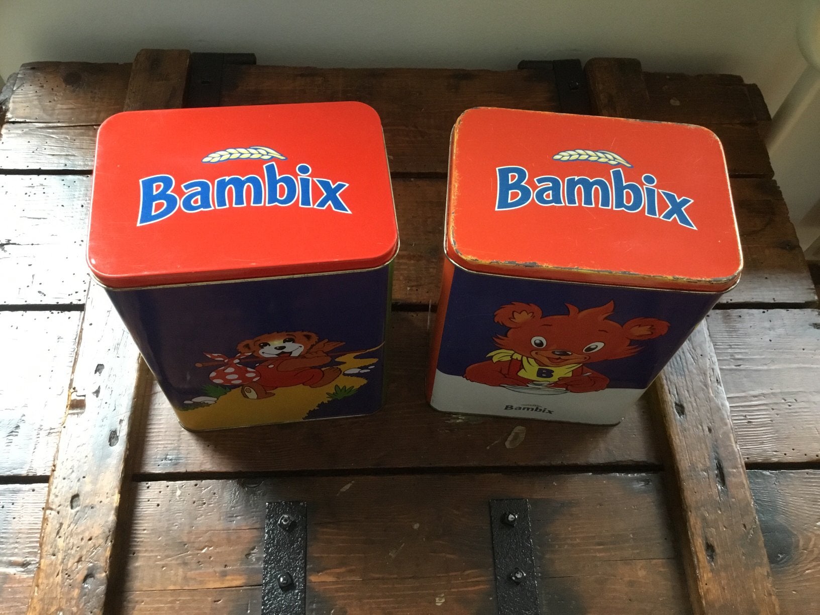 Vintage Bambix blikken., Ophalen of Verzenden, Zo goed als nieuw, Overige