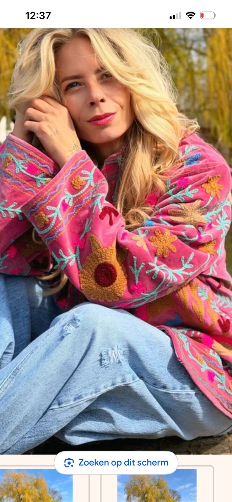 Joya’s vida Jas - Suzani velvet jacket, Kleding | Dames, Jassen | Zomer, Ophalen of Verzenden, Zo goed als nieuw, Maat 38/40 (M)
