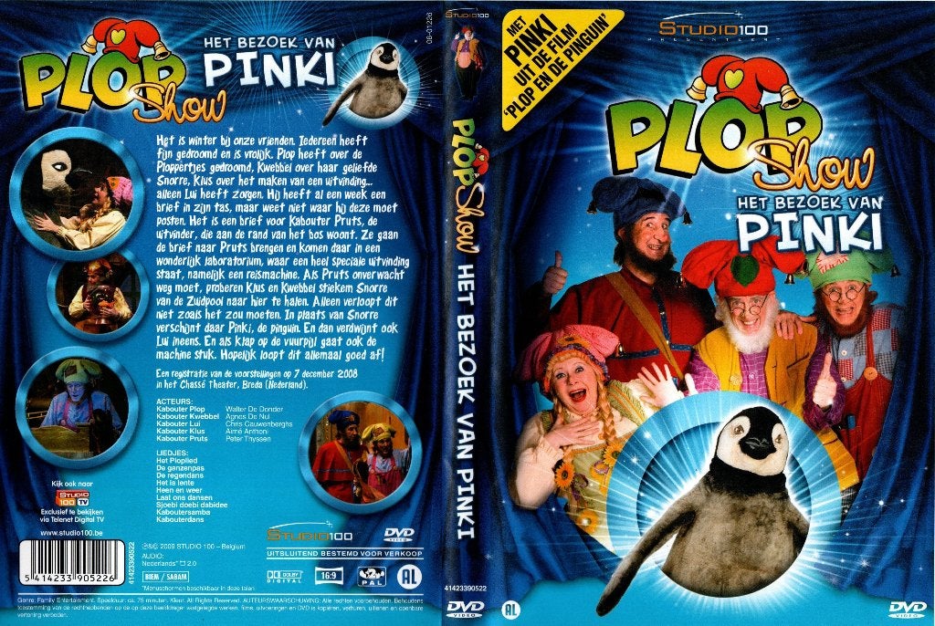 Plop show, het bezoek van Pinki, Cd's en Dvd's, Dvd's | Kinderen en Jeugd, Alle leeftijden, Ophalen of Verzenden, Zo goed als nieuw