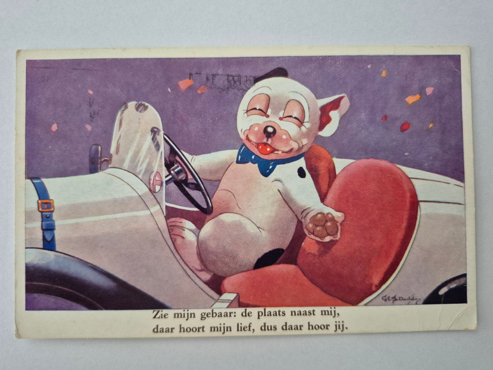 Bonzo kaart, Antiek en Kunst, Verzenden