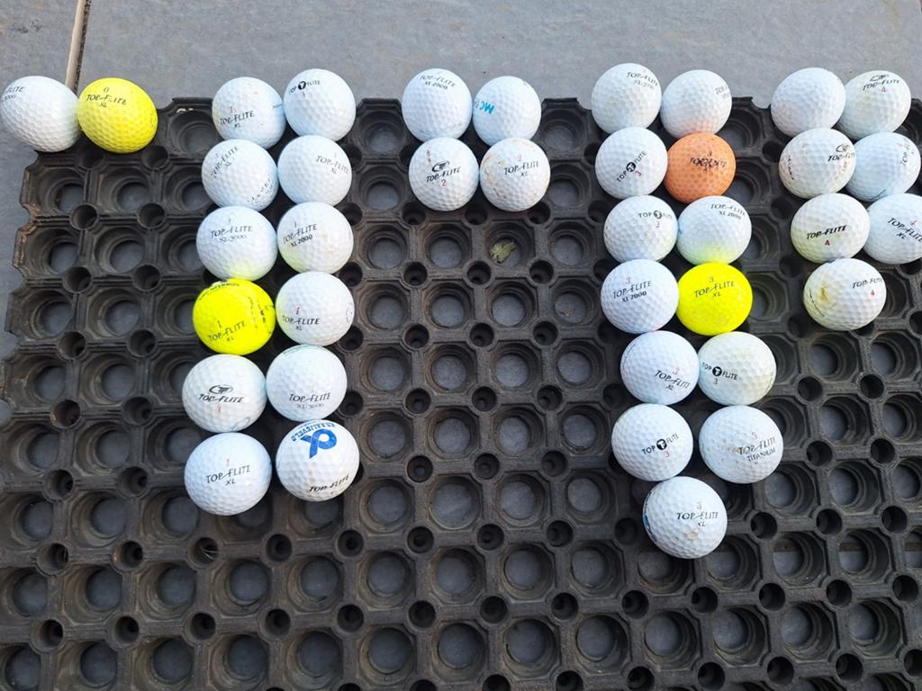 38 Top Flite golfballen - Gebruikt maar schoongemaakt, Ophalen of Verzenden, Gebruikt, Bal(len), Overige merken