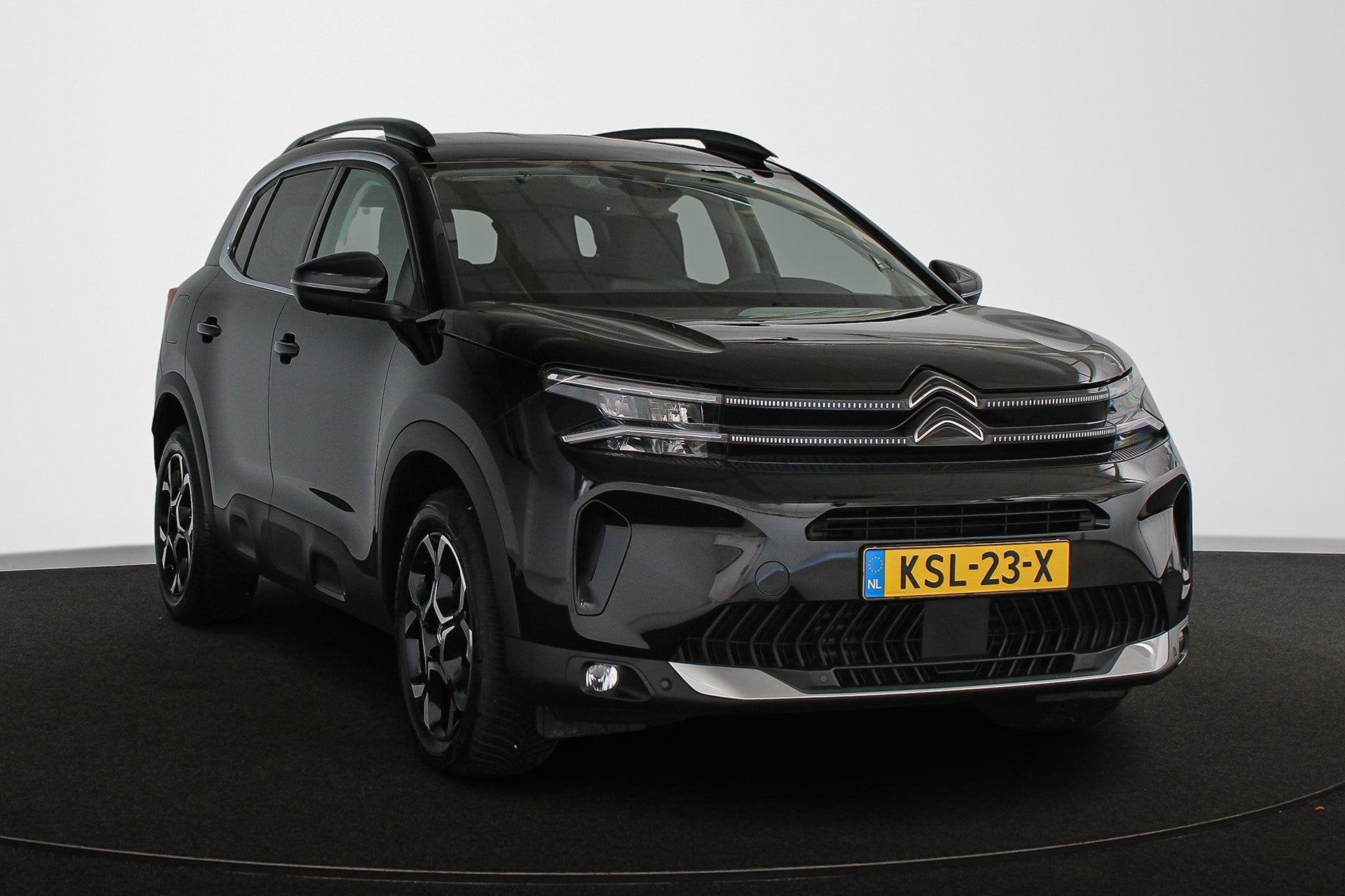 Citroen C5 Aircross 1.2 Hybrid 136 Max Stoelverwarming Achte, Auto's, 145 pk, 1199 cc, C5 Aircross, Zwart