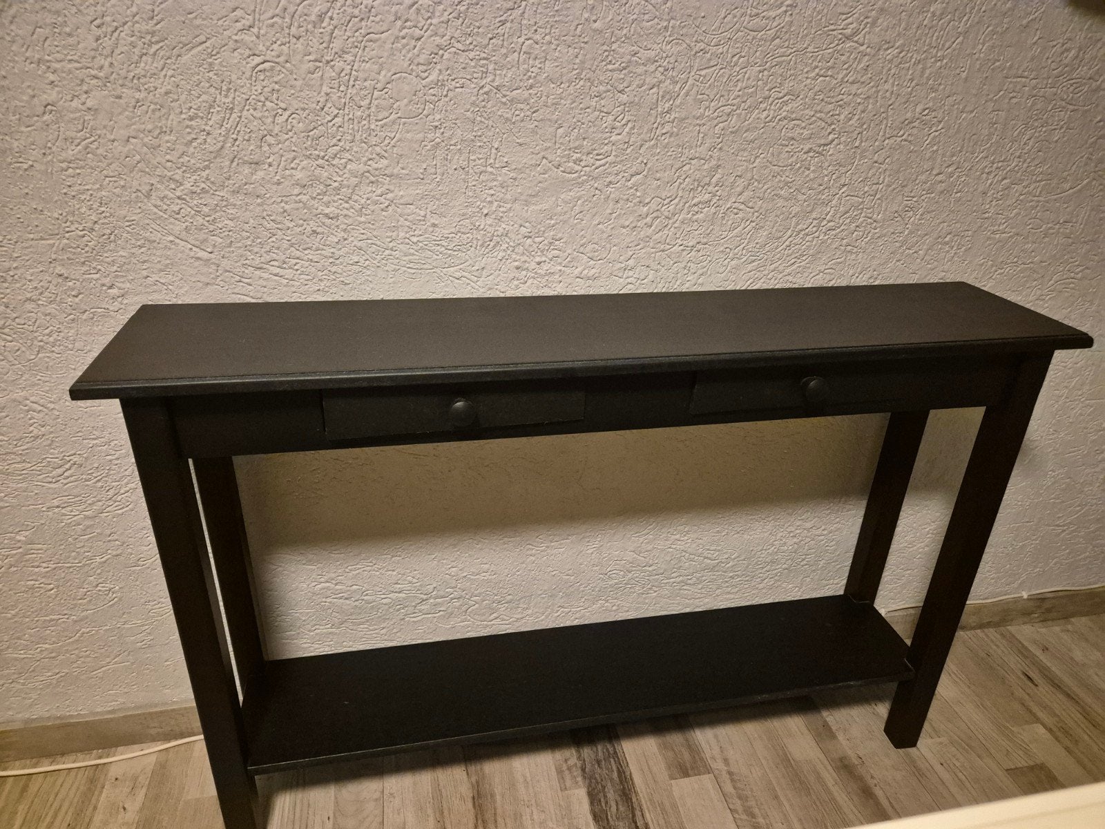 site table zwart, Huis en Inrichting, Tafels | Sidetables, Ophalen, 25 tot 50 cm, Rechthoekig, 100 tot 150 cm