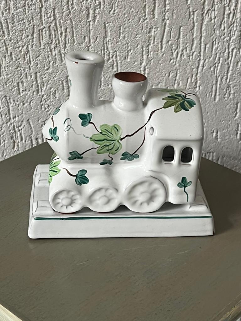 Vintage Herend porseleinen parfumverstuiver locomotief, Ophalen of Verzenden