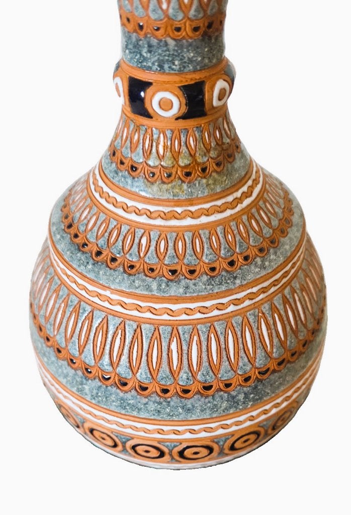 Griekse vaas van "Bonis Ceramics", Ophalen of Verzenden, Zo goed als nieuw, 27 cm