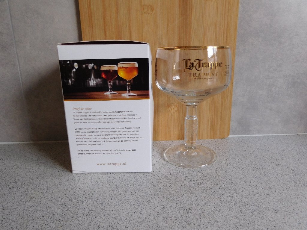 Bierglas 'La Trappe' Trappist Abdij Koningshoeven - 0,25 Ltr, Ophalen of Verzenden, Nieuw, Glas of Glazen, La Trappe