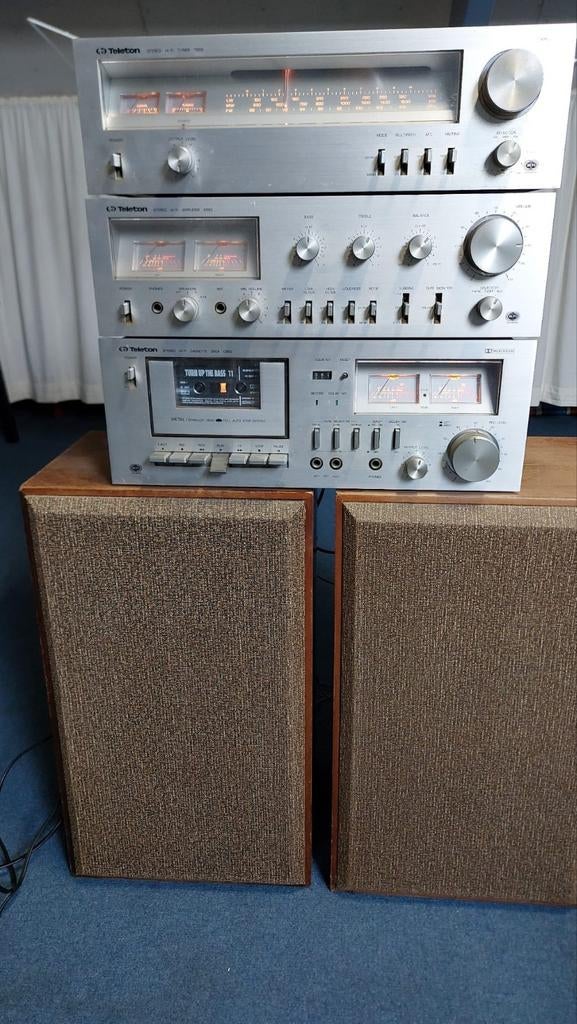 Teleton Stereo Set met boxen, Gebruikt, Tuner of Radio, Overige merken, Losse componenten