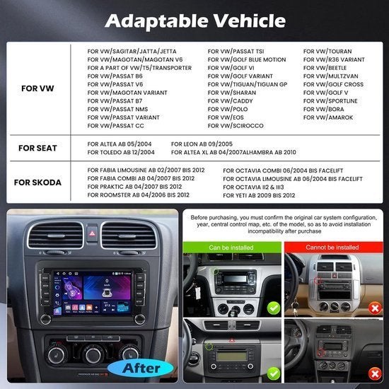 4G+64G Android 15 2 DIN Autoradio – Auto Multimedia Systeem, Corvance B.V., Verzenden, Nieuw, Corvancebol@gmail.com