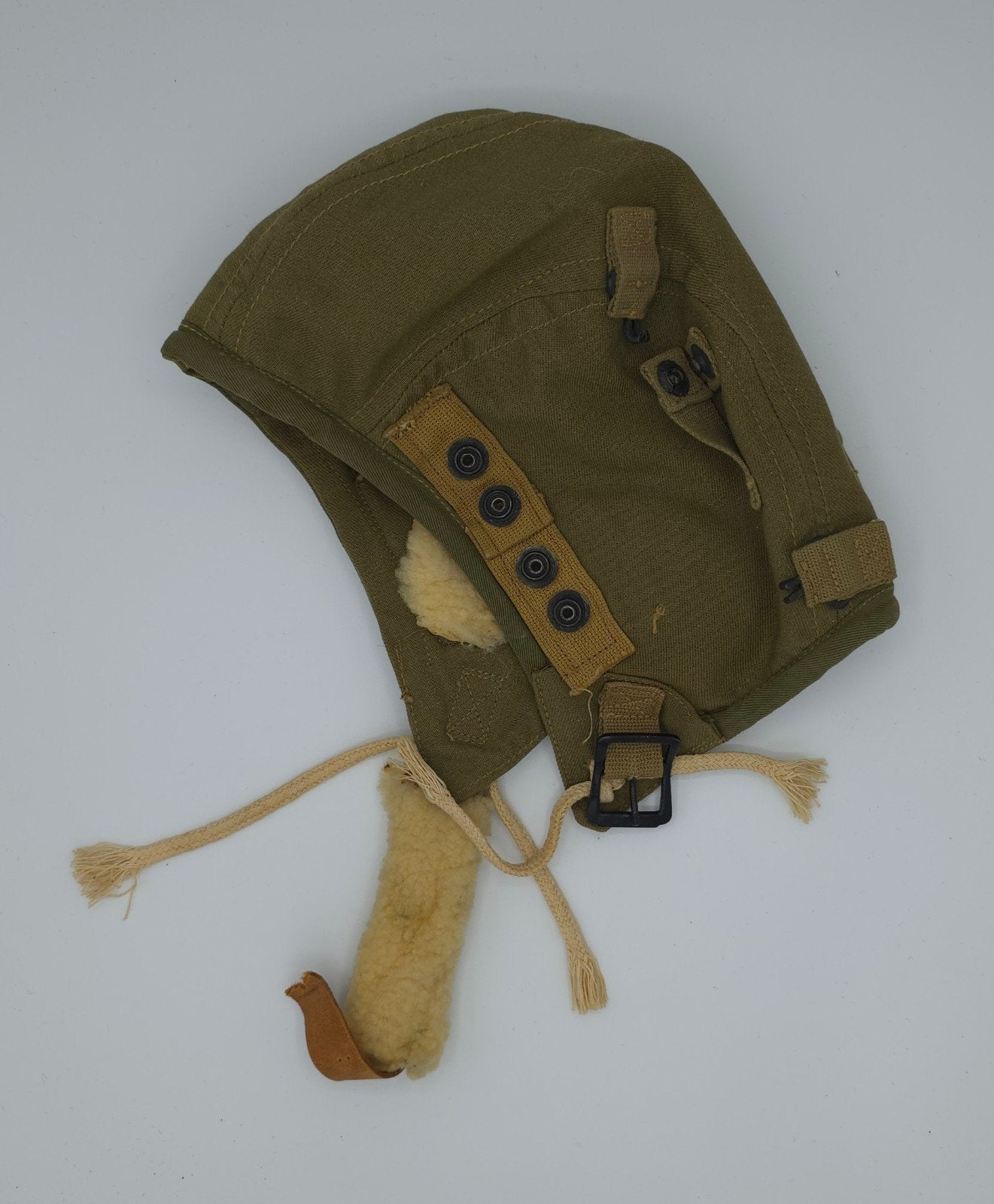 US WWII Army Air Force A-9 Summer Flight Helmet Cap, Ophalen of Verzenden, Luchtmacht, Amerika, Helm of Baret