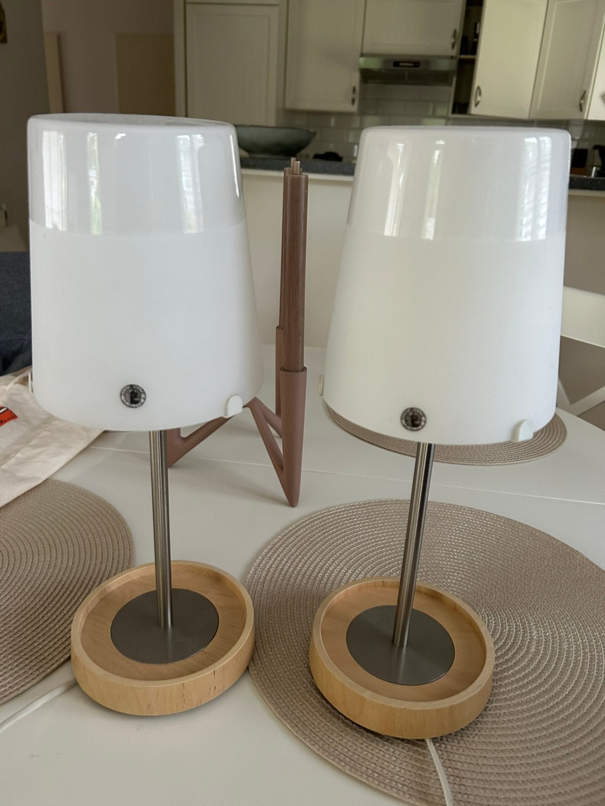2 tafellampen / nachtlampen, Ophalen, Zo goed als nieuw, Minder dan 50 cm