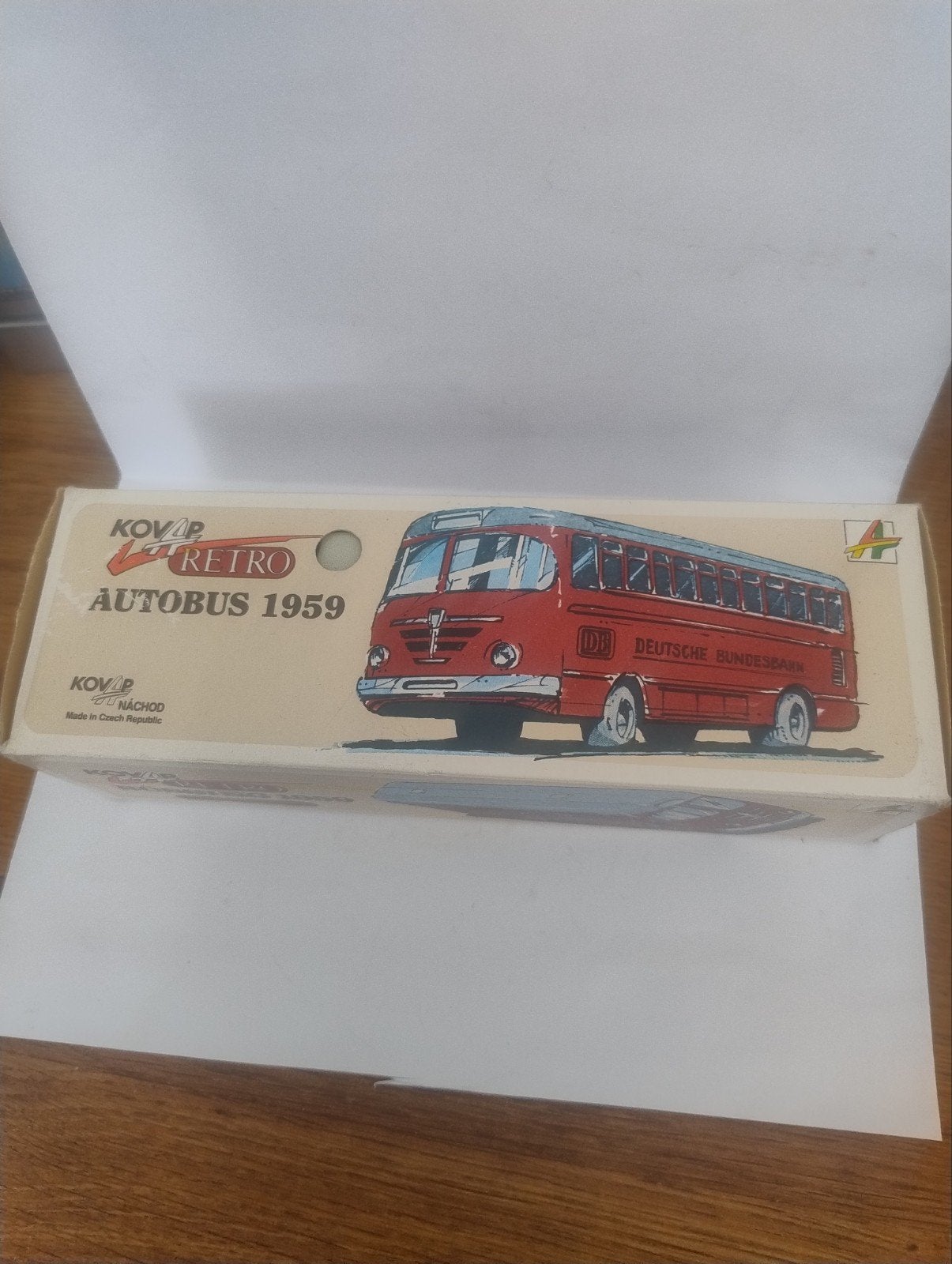 🔴 Kovap Bússing 1959 blikken bus met doos, Ophalen of Verzenden, Zo goed als nieuw, Bus of Vrachtwagen