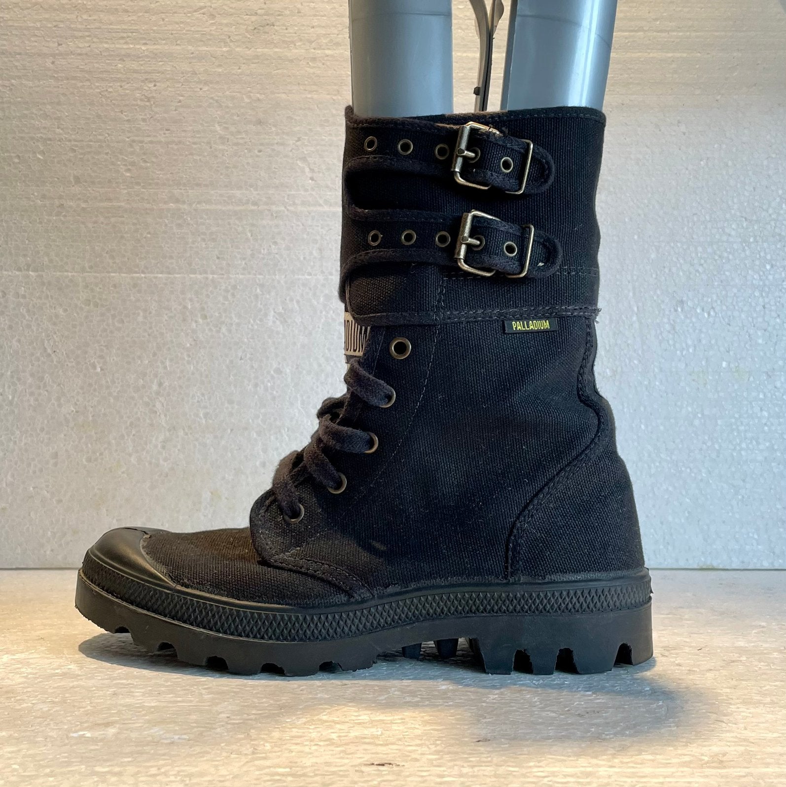 Palladium Pampa Peloton hoge schoenen laarzen 2 riempjes 39, Ophalen of Verzenden, Zwart, Lage of Enkellaarzen