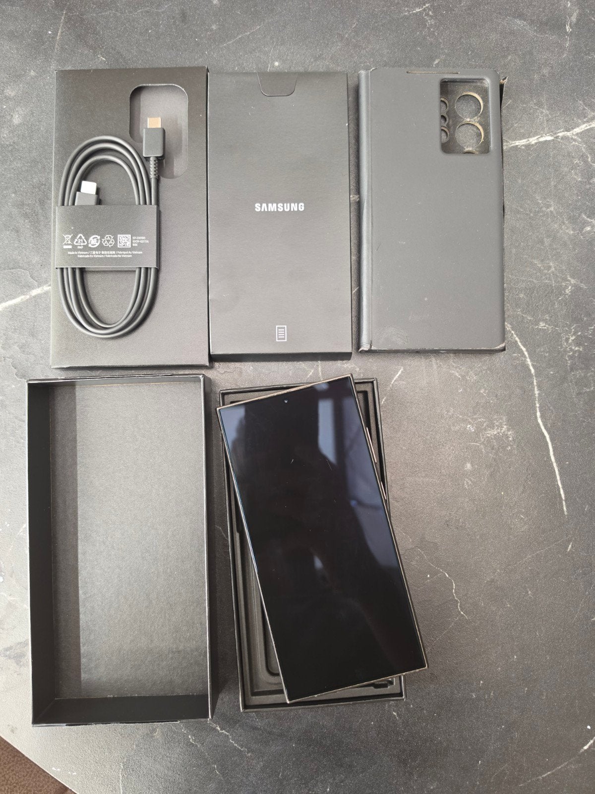 Samsung Galaxy S24 Ultra 1TB – Zo goed als nieuw – Compleet, Ophalen, Galaxy S24, Zwart, Touchscreen