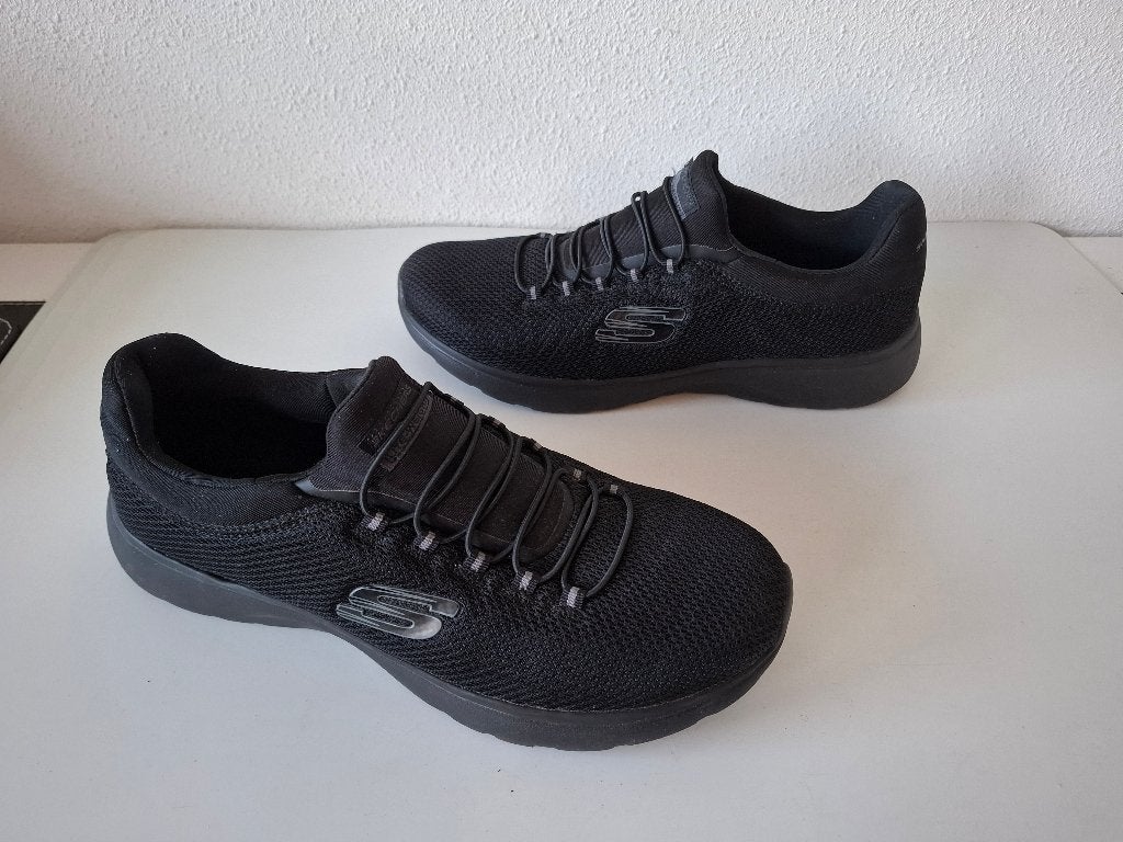 Skechers maat 40 /  27 cm / zwarte sneakers instappers ZGAN, Skechers, Verzenden, Zwart, Sneakers of Gympen