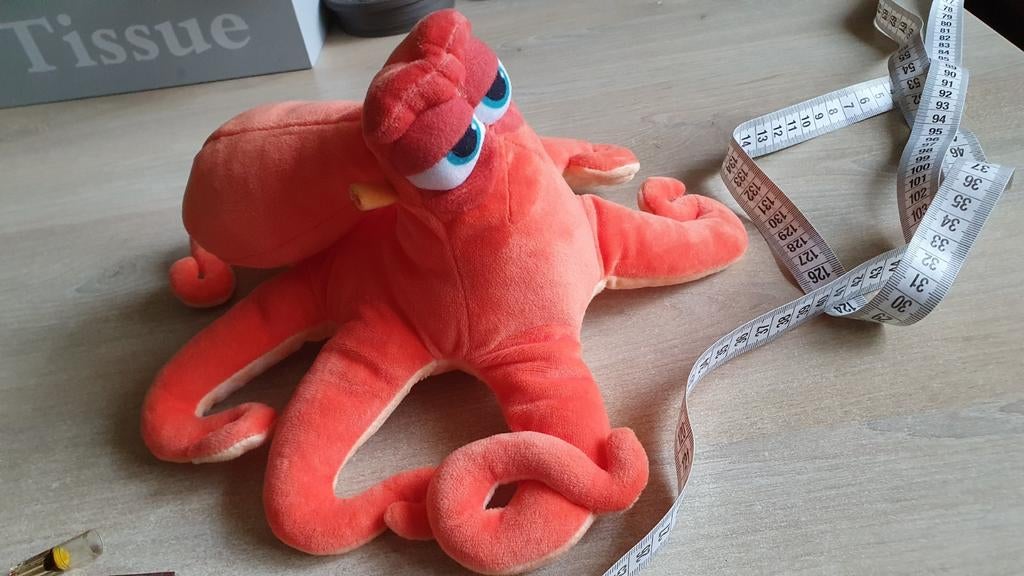 Octopus/inktvis Hank van Finding Dory film knuffel., Ophalen of Verzenden, Zo goed als nieuw, Overige typen