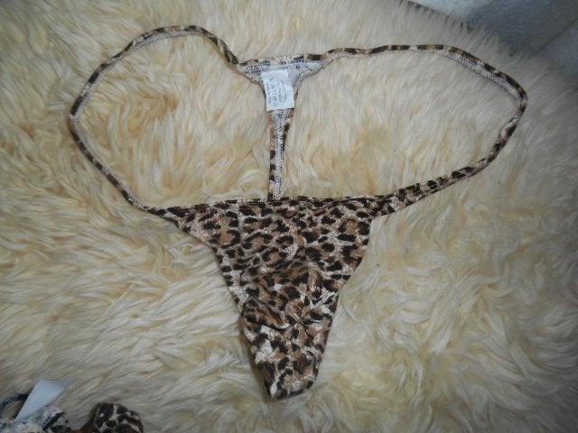 Panter print heren string, Verzenden, Overige kleuren, CM, Slip