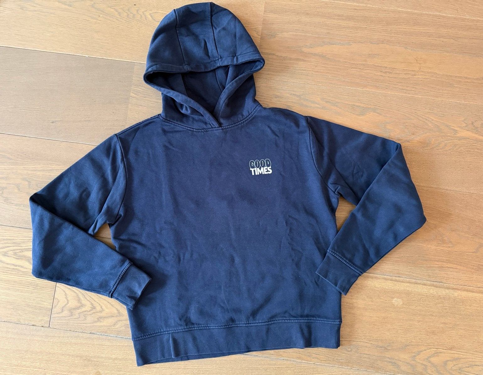 Donkerblauwe trui met capuchon - Maat S - The Sting, Ophalen of Verzenden, Zo goed als nieuw, Maat 36 (S), Blauw