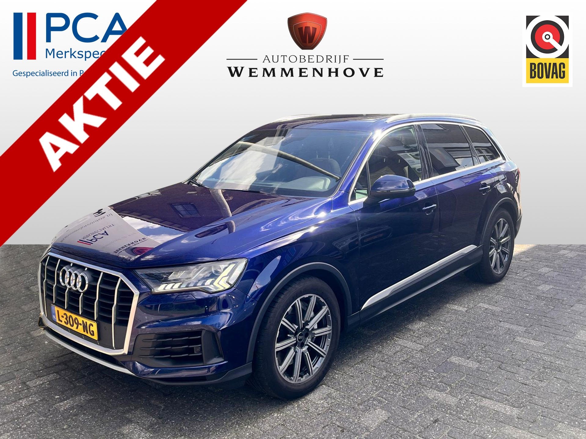 Audi Q7 55 TFSI e quattro Pro Line Automaat Panoramadak/Leer, Auto's, Audi, Automaat, 12 maanden, Gebruikt, Euro 6