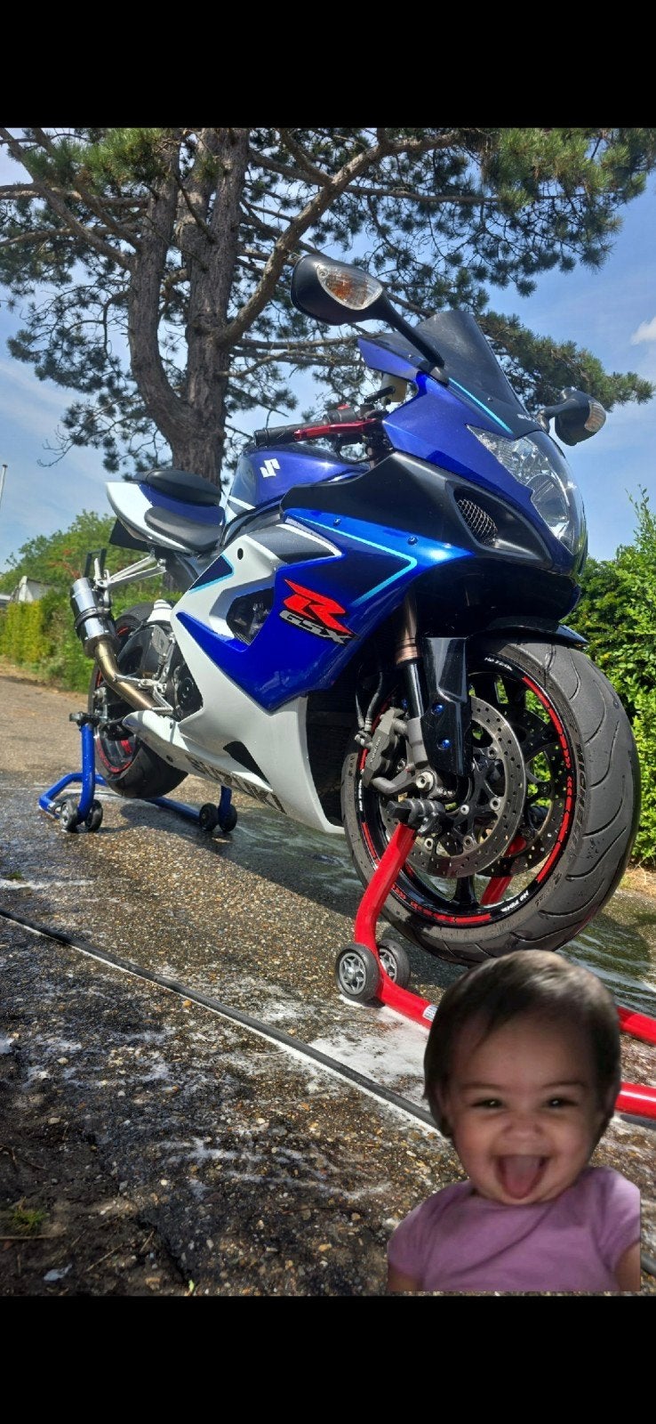 Motorfiets paddockstand voor en achter, Ophalen of Verzenden, Gebruikt