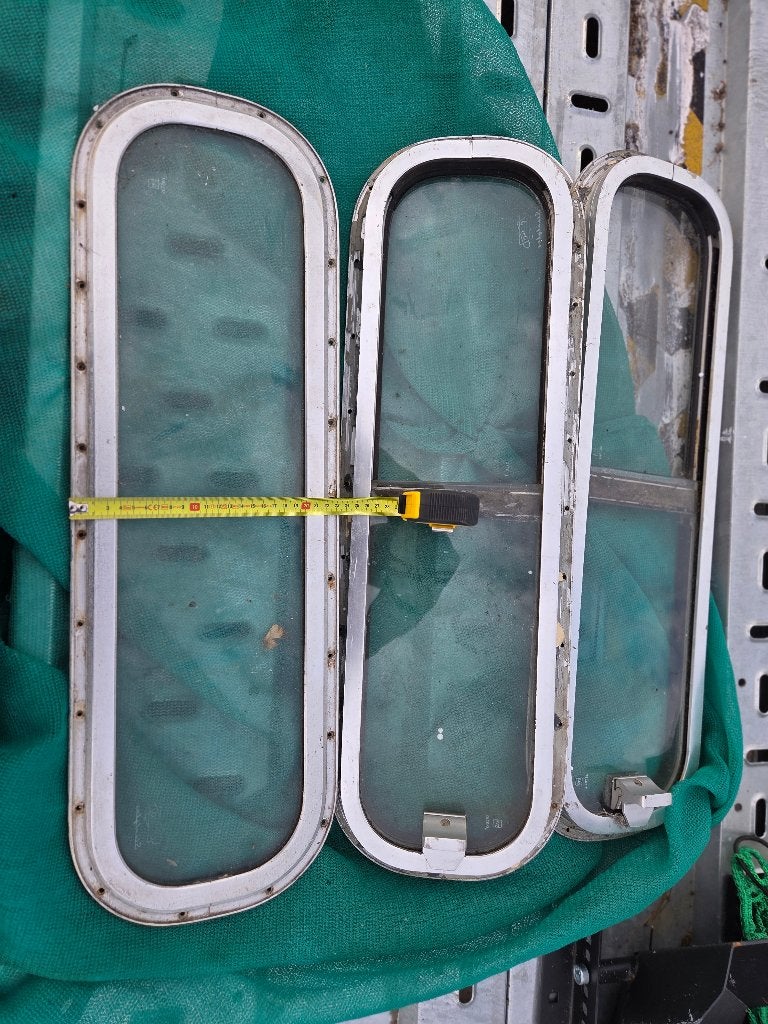 Set aluminium (schuif) ramen voor zelfbouw Camper, Caravans en Kamperen, Camper-accessoires, Ophalen, Gebruikt