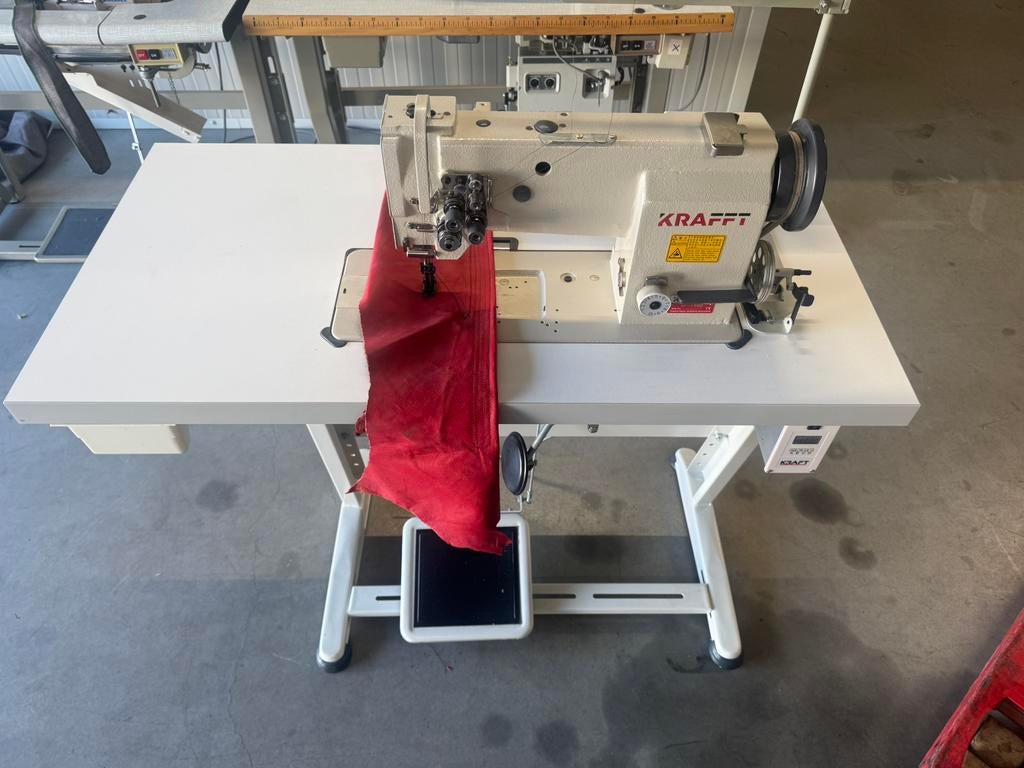 Industriele naaimachine dubbel naald 6,4mm 3voudig transport, Overige merken, Kraft, Kraft, Ophalen of Verzenden