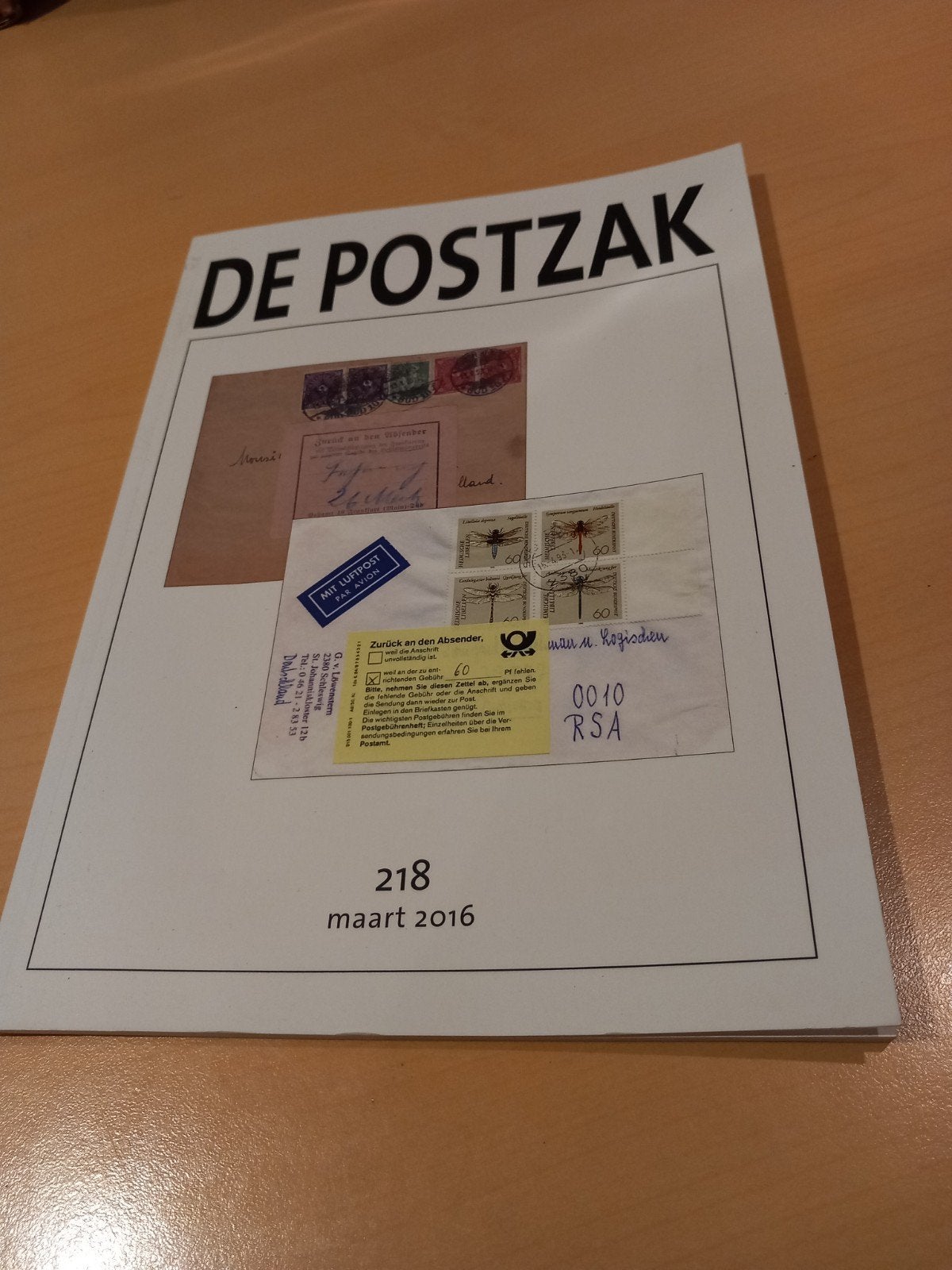 De Postzak nr 218 - uitgave voor poststukken en postzegels, Postzegels en Munten, Ophalen of Verzenden, Overige typen