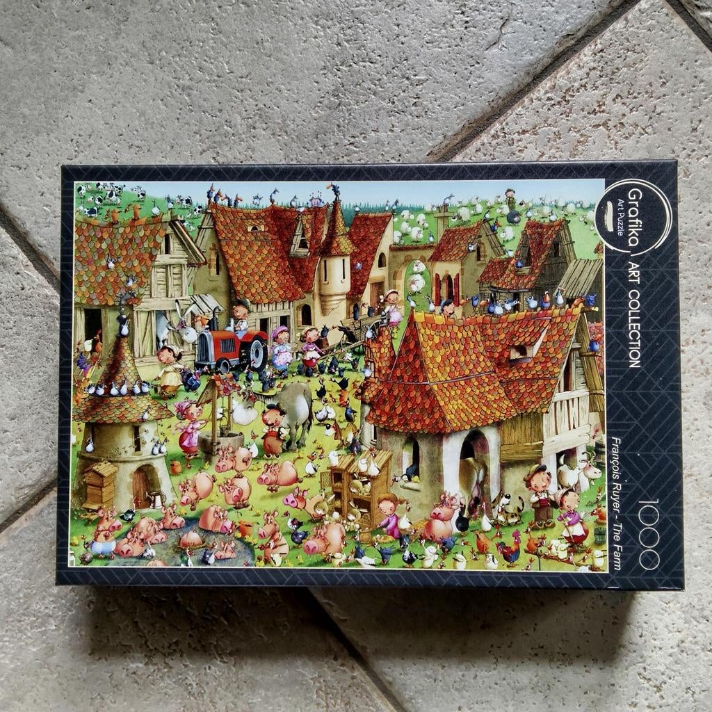 Grafika puzzel François Ruyer the farm., Ophalen of Verzenden, 500 t/m 1500 stukjes, Zo goed als nieuw, Legpuzzel