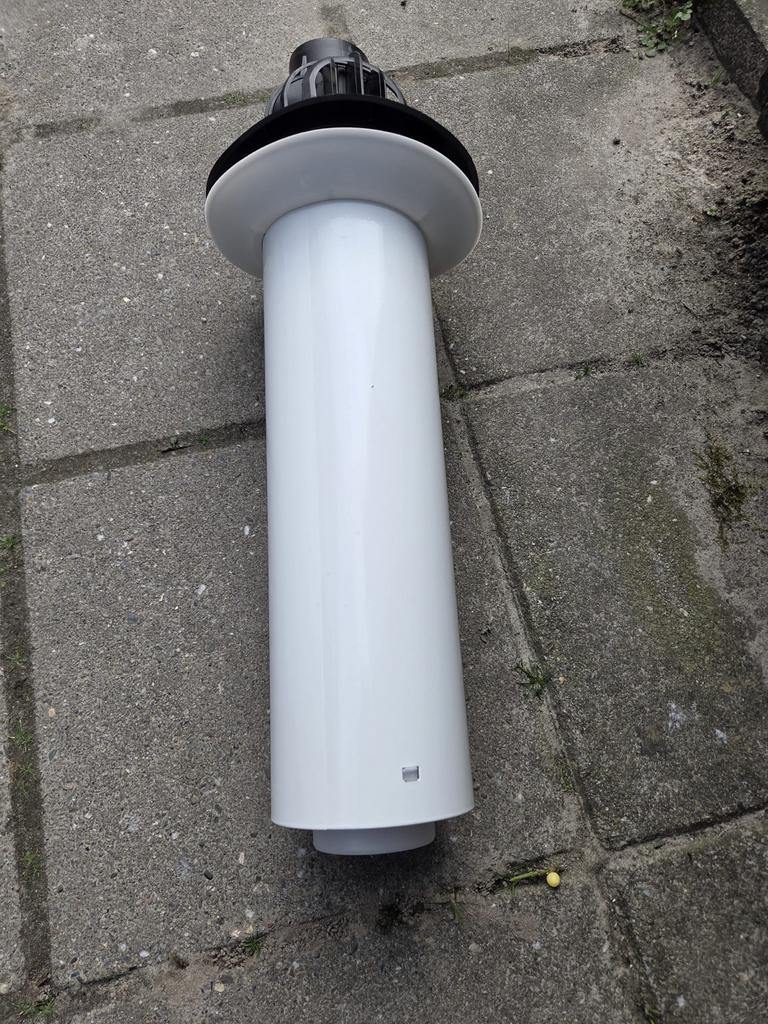 Nieuwe Rookgaspijp Geveldoorvoer, Doe-het-zelf en Verbouw, Ophalen of Verzenden, Nieuw