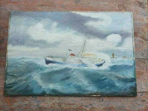 Schilderij reddingsboot IJmuiden KNZHRM Johanna Louise, Ophalen