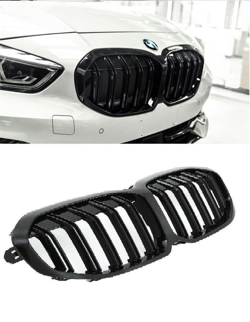 Grill Nieren Dubbele Spijl Zwart Voor Bmw 1 Serie F40 F41, Verzenden, Automotive Parts, A.parts@hotmail.nl, Trasmolenlaan 12 3447 GZ Woerden