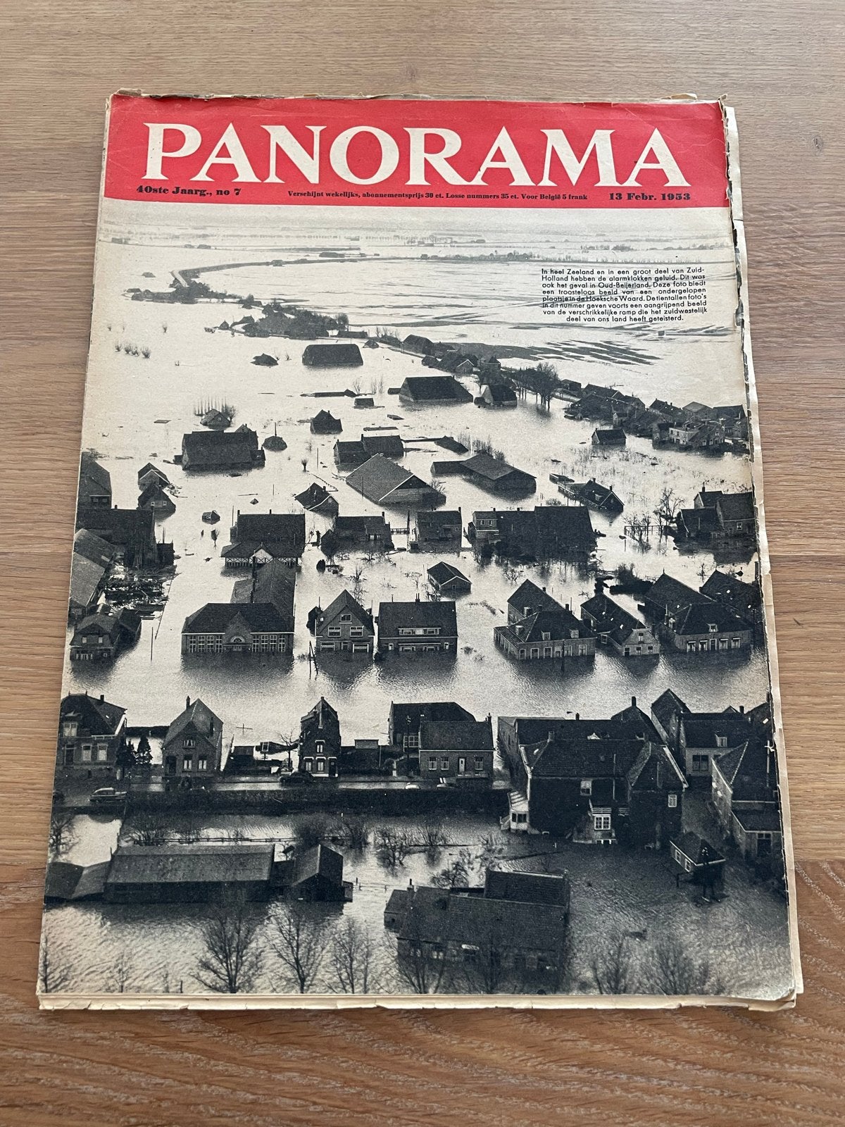 Panorama magazine 13 februari 1953 - Watersnoodramp, Ophalen of Verzenden, Gelezen, Overige typen