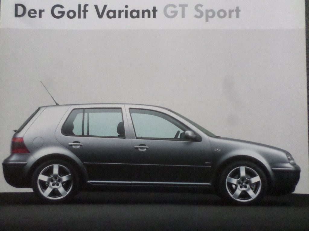 Volkswagen VW Golf & Variant GT Sport Brochure, Ophalen of Verzenden, Zo goed als nieuw, Volkswagen
