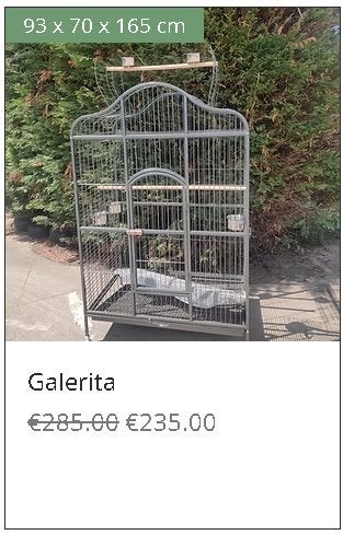 PAPEGAAIENKOOI NIEUW, Dieren en Toebehoren, Ophalen, Nieuw, Metaal, Vogelkooi