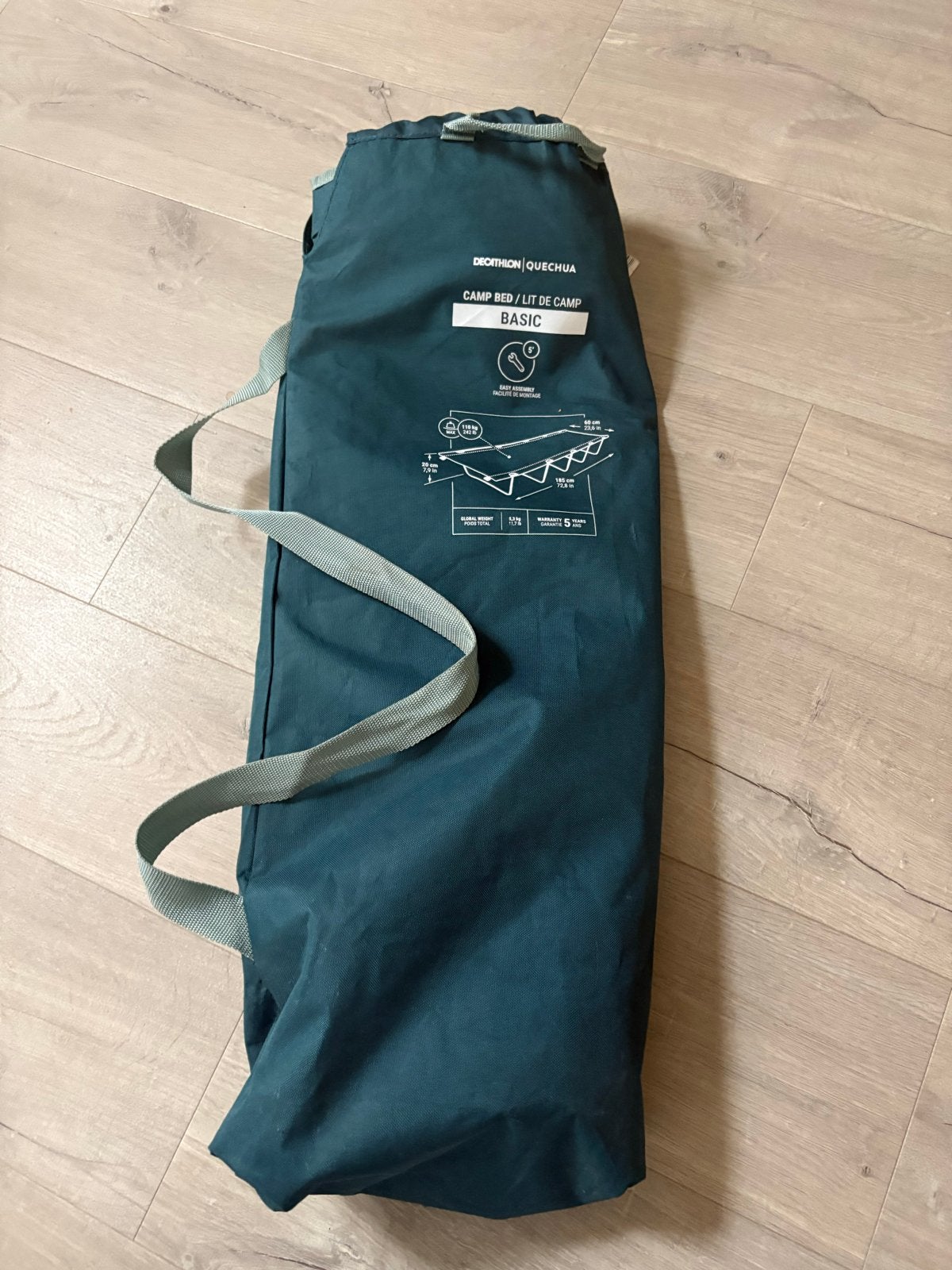 Decathlon Quechua Veldbed Basic Camp Bed Basic (1 persoon), Ophalen of Verzenden, Zo goed als nieuw