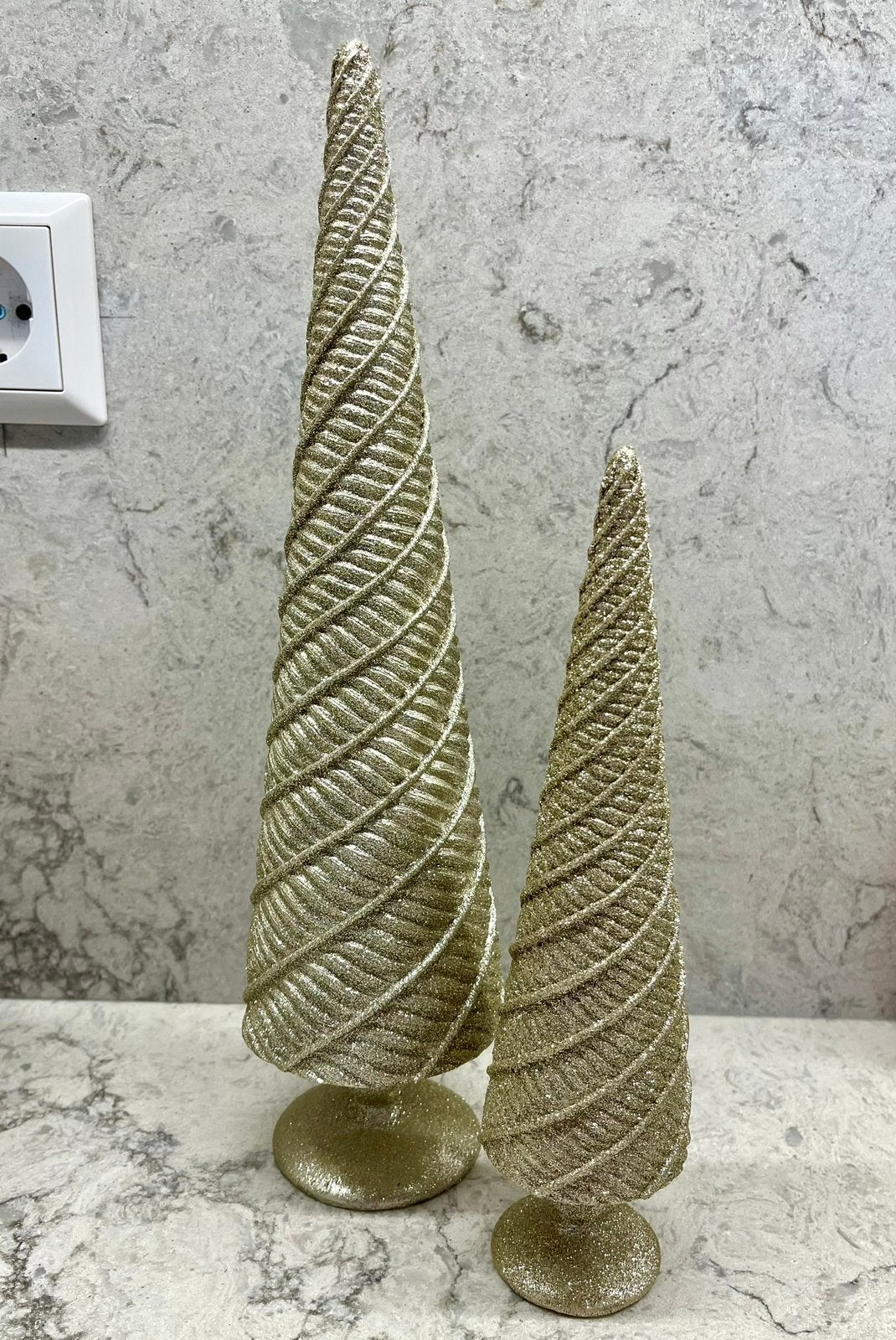 2 glitterbeelden goud nieuw, Ophalen of Verzenden, Nieuw