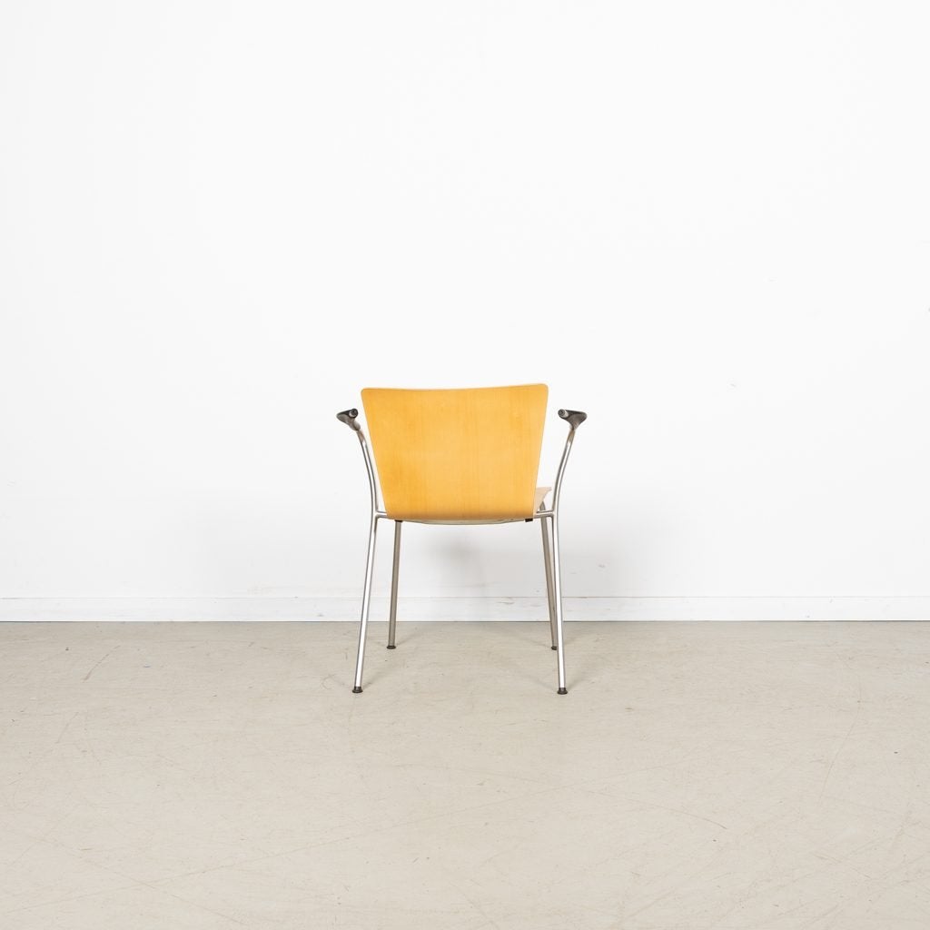 Fritz Hansen Vico Duo Stoel Hout - Chroom, Niet ingevuld, Zo goed als nieuw, Niet ingevuld, Niet ingevuld